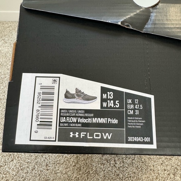 UA Flow Dynamic Pride Shoe Size 13 - Picture 6 of 9
